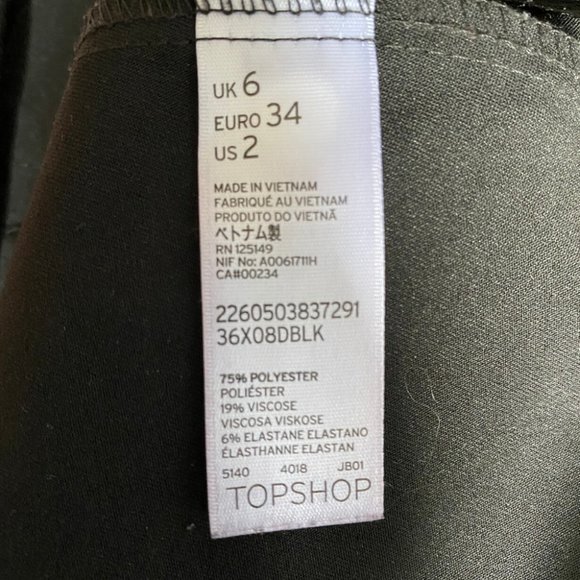 TOPSHOP Black Cigarette Pants - Picture 7 of 7